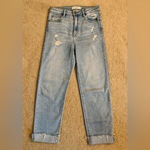 Hidden Light Blue Straight Leg Jeans Size 27
